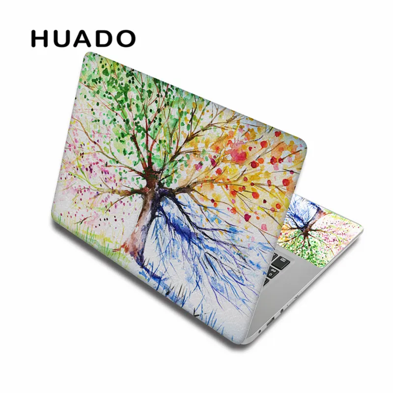 laptop skin 4 Дерево шаблон наклейки для блокнота защиты компьютера наклейки 13,3 1" 15" 15," 17" ноутбук кожи для macbook/lenovo/dell/hp/asus - Цвет: laptop skin 4