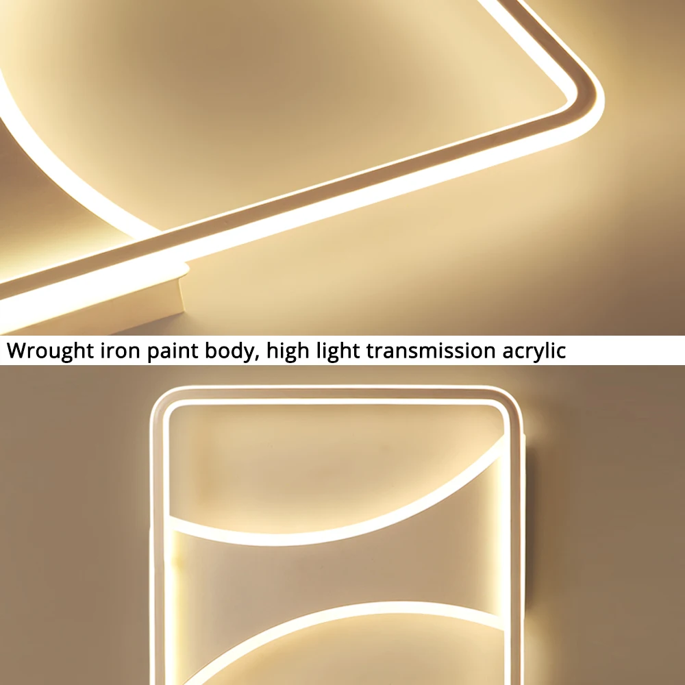 Modern LED ceiling Lights for Living Room Bedroom Kitchen Ceiling Lamp Dimmable with Remote Light Fixtures luminaria de teto | Освещение