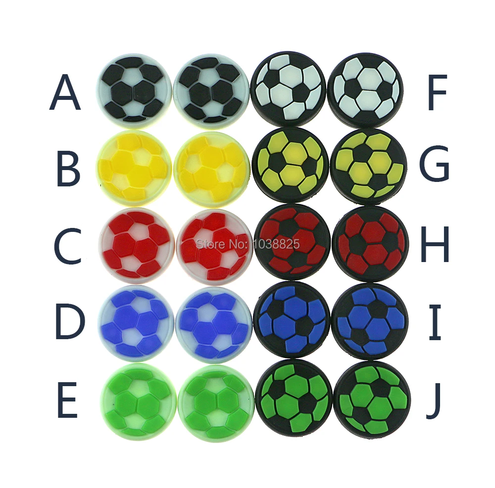 2 шт./лот новые силиконовые ручки в футбольном стиле джойстик для джойстика PS4 PS3