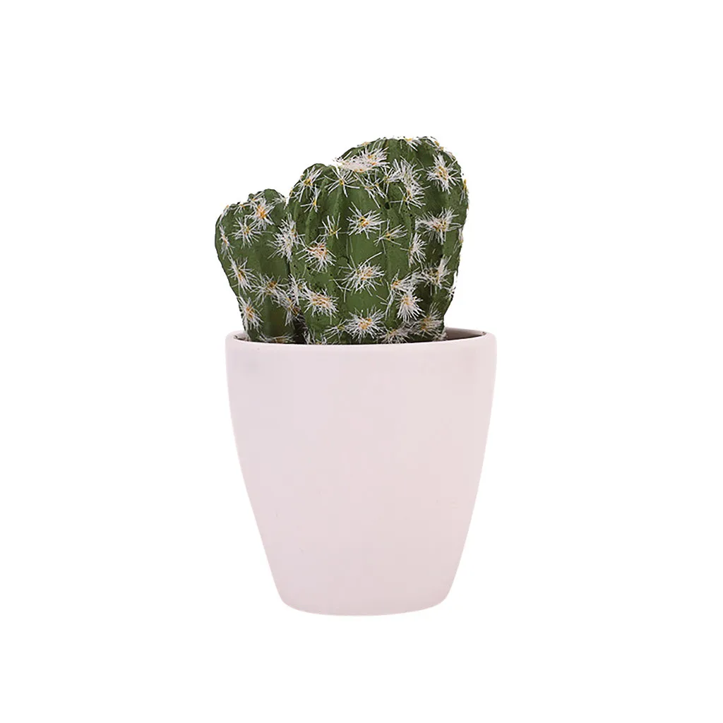 Artificial plant bonsai Simulated Potted Cactus Green Plant Flower Art Home Decor A90402 | Дом и сад