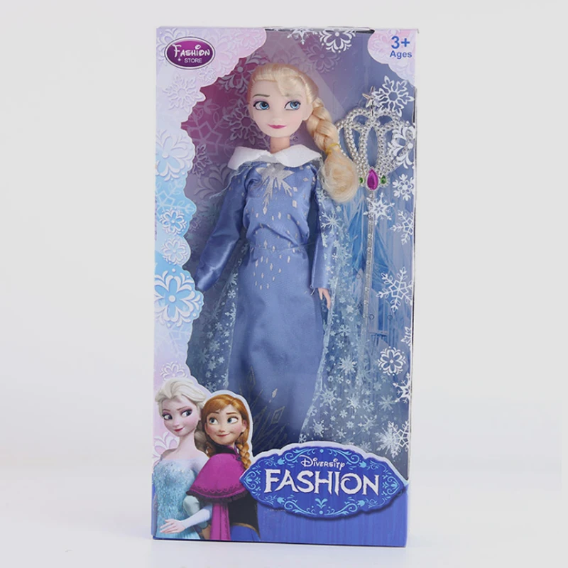 Disney 30 см Снежная королева Эльза Мягкая Плюшевая Кукла Анна Принцесса новые
