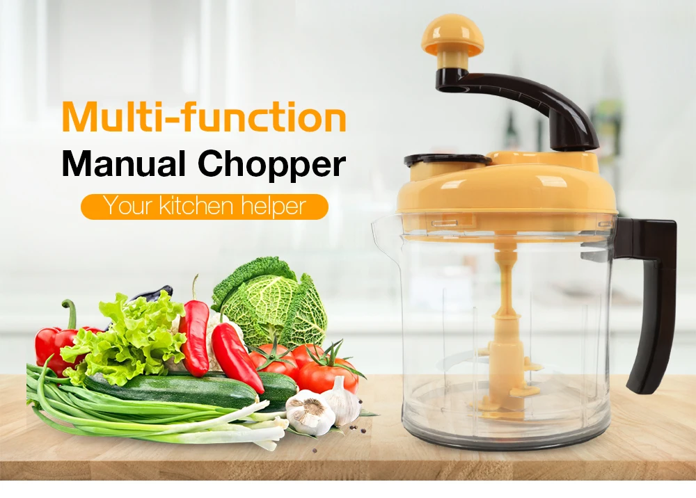 Многофункциональный кухонный Ручной Кухонный комбайн, бытовая мясорубка, измельчитель овощей, быстрый измельчитель, мясорубка, дробилка