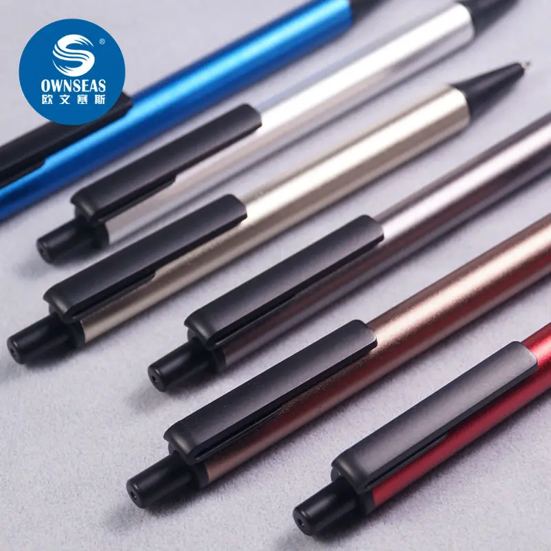 200 шт./лот офисная металлическая шариковая ручка рекламная с индивидуальным