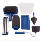 9 шт.компл. профессиональная роликовая кисть для покраски, ручной инструмент, Флокированный эджер, для офиса, комнаты, для покраски стен, домашний инструмент, роликовая кисть для краски