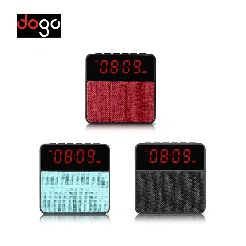 Дого T1 Беспроводной Будильник Bluetooth Динамик полный спектр Радио Колонки на
