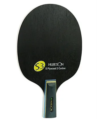 HUIESON S3 профессиональная тонкая ручка углеродная ракетка для настольного тенниса 7 слойная технология синтетического дерева ракетка для пинг-понга - Цвет: Short Handle