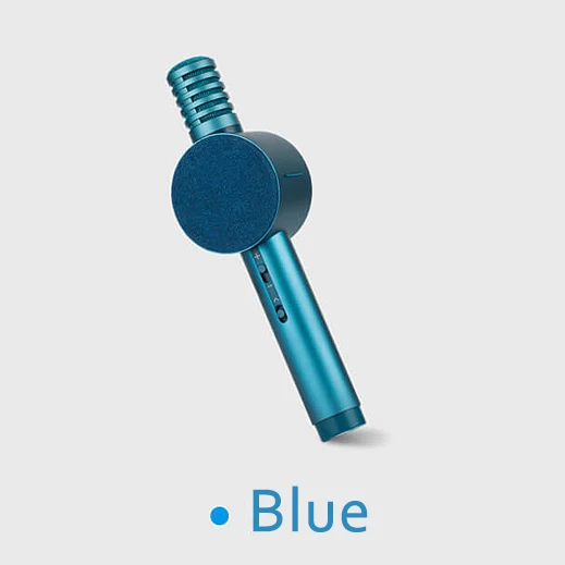 Синий 3 цвета Xiaomi Youpin KTV Ручной беспроводной Bluetooth микрофон динамик коробка караоке звук микрофон реверберации громкий динамик - Цвет: Синий