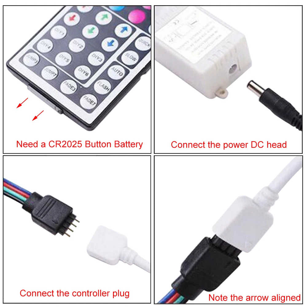 DC 12V RGB Управление 44 клавишный пульт ИК Беспроводной дистанционного с DC12V 3A
