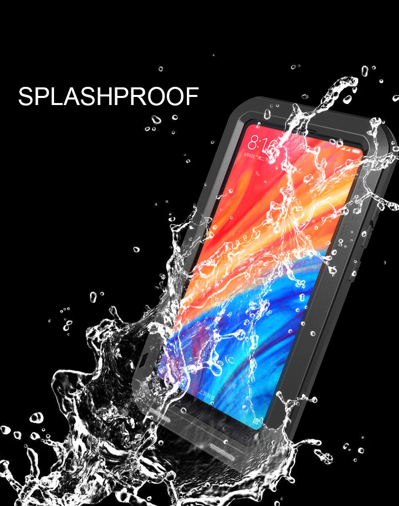 Gorilla glass) Мощный водонепроницаемый чехол для Xiaomi mi Max 3 Max 2 mi x 2s 2 чехол для телефона для Xiaomi mi 6 mi 8 металлический алюминиевый чехол