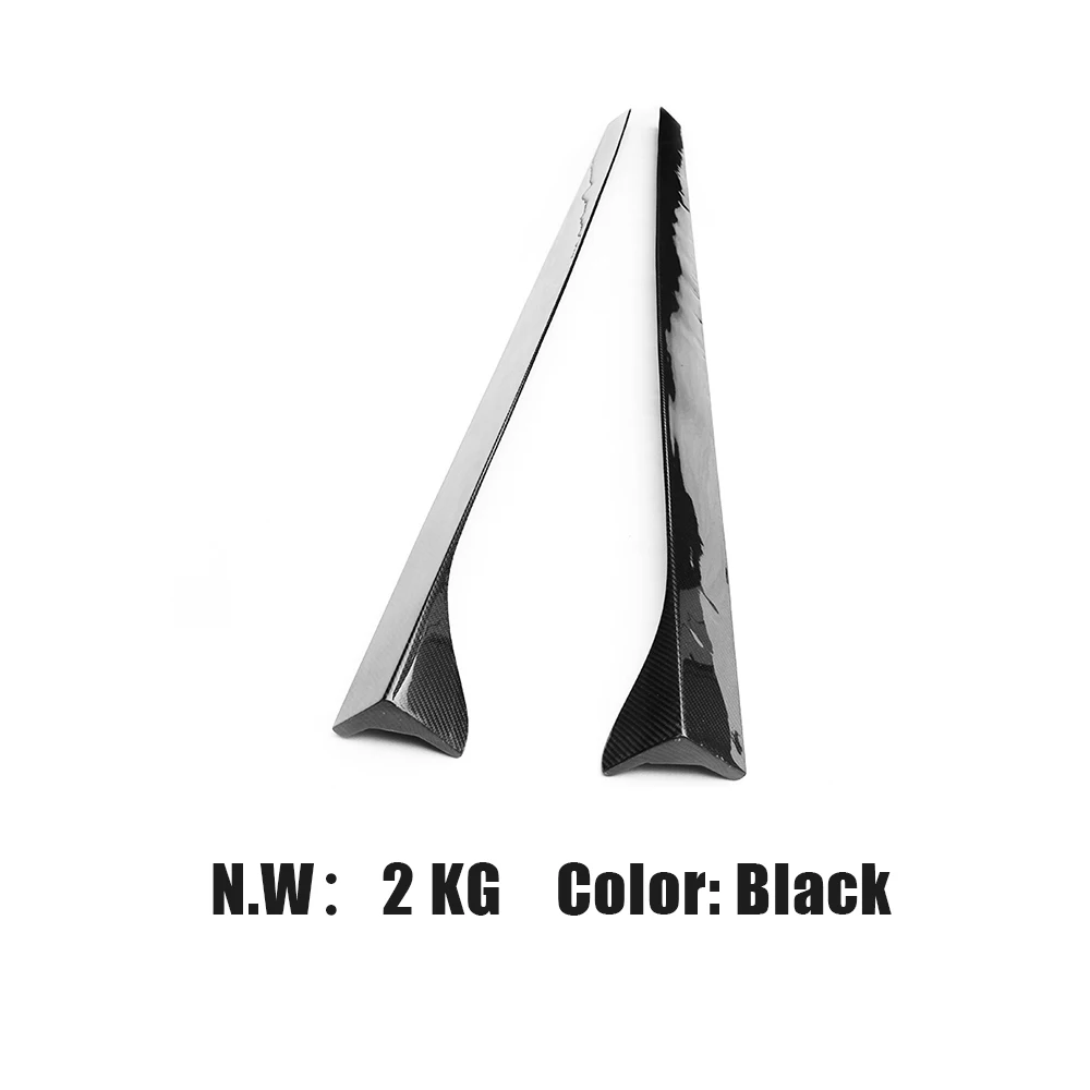 2 шт. автомобильные боковые юбки из углеродного волокна для Audi S3 Седан 4 двери