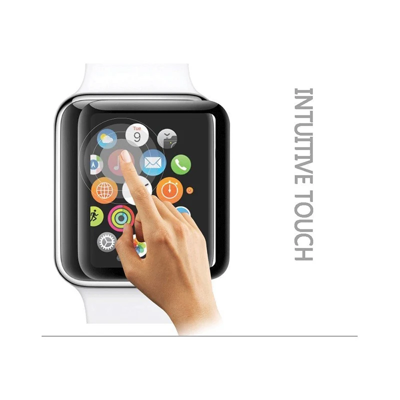 DOITOP Защитная стеклянная пленка для экрана Apple watch 38 мм 42 9H 3D изогнутая