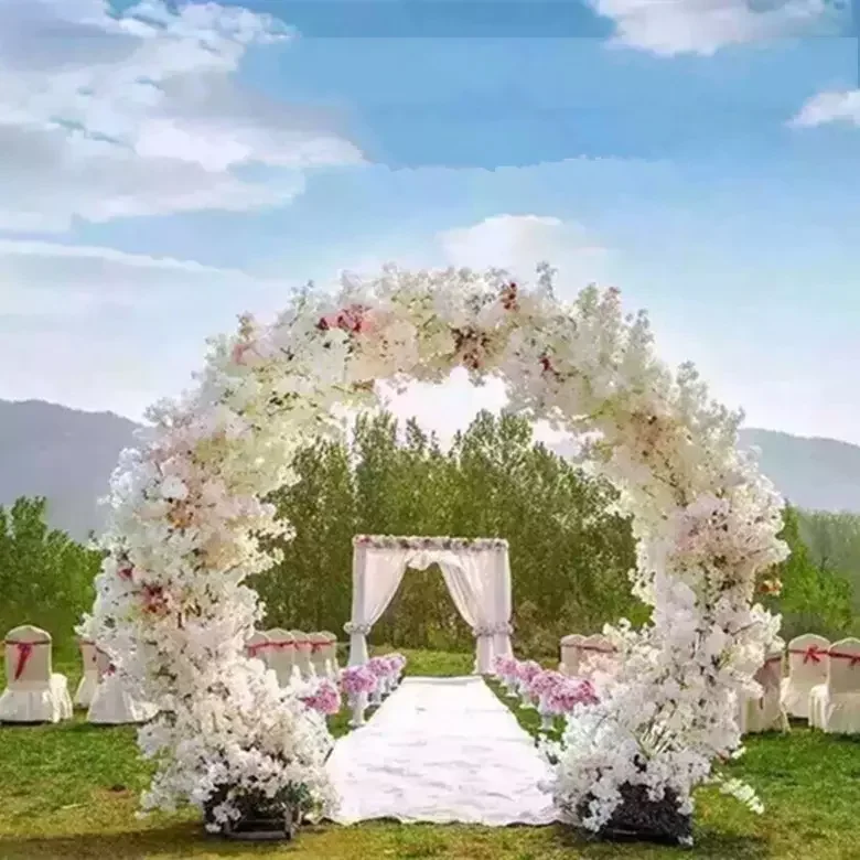 

New Round Arch Metal Arch Centerpiece For Wedding Decorations Party Event Decoration-2.3m Tall*2.3m Wide Free Shipping