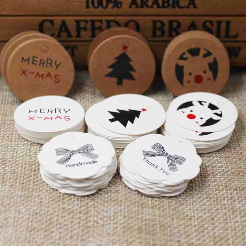 Много стилей рождественские подарки/конфеты/сувениры украшения этикетки из