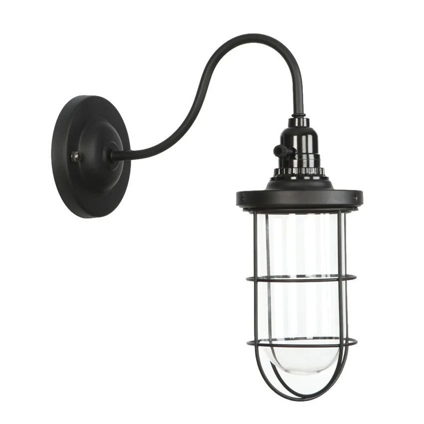 Скандинавский винтажный светодиодный настенный светильник Лофт Эдисон бра