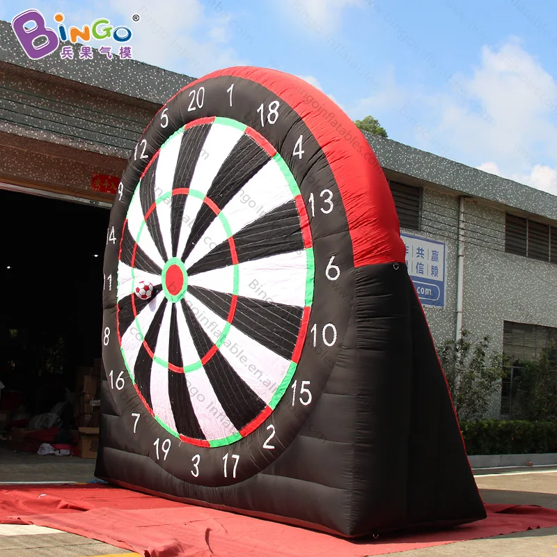 Горячая Распродажа 5 метров высокий гигантский надувной футбольный Дротика