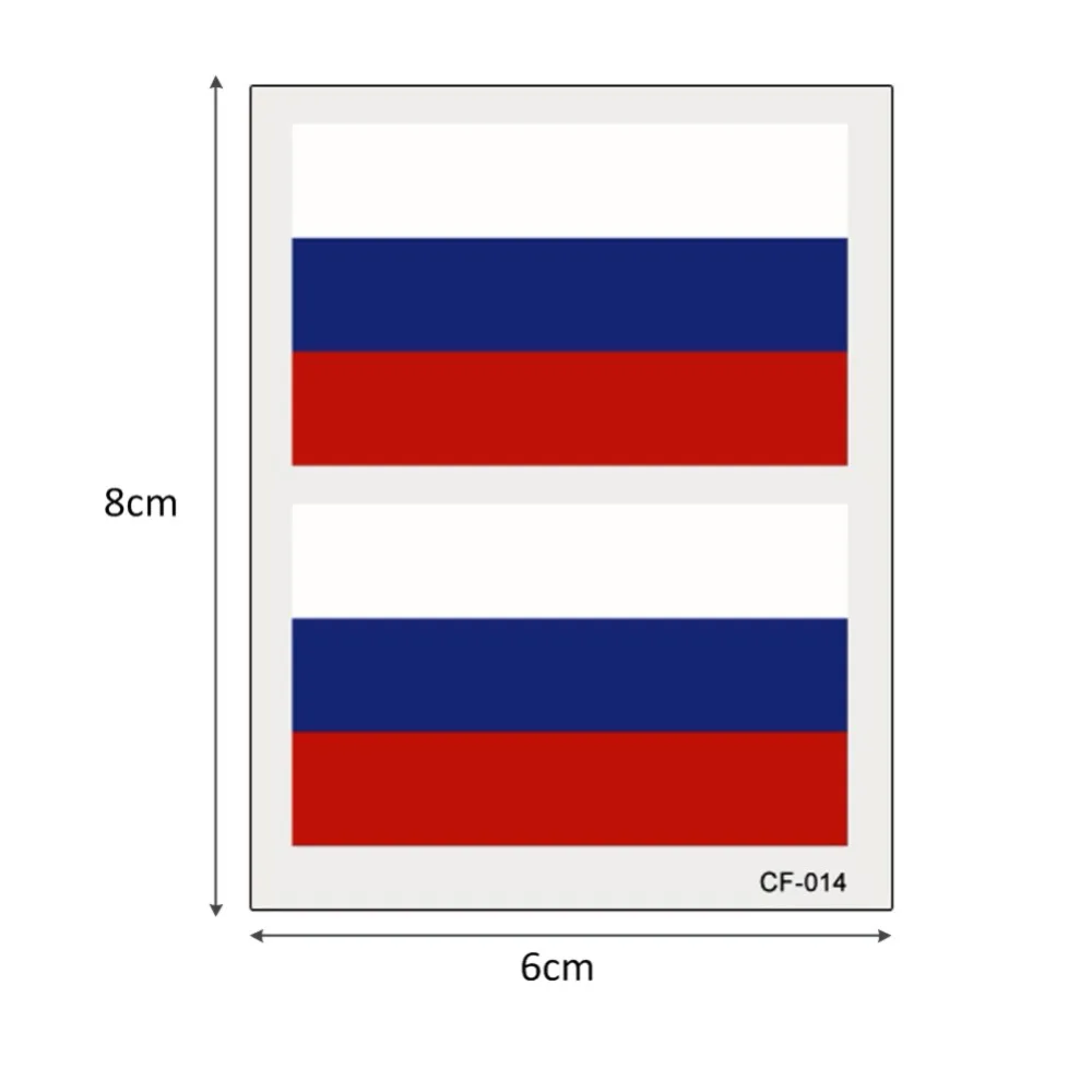 10 шт. наклейки для татуировок на Кубок мира по футболу водонепроницаемые