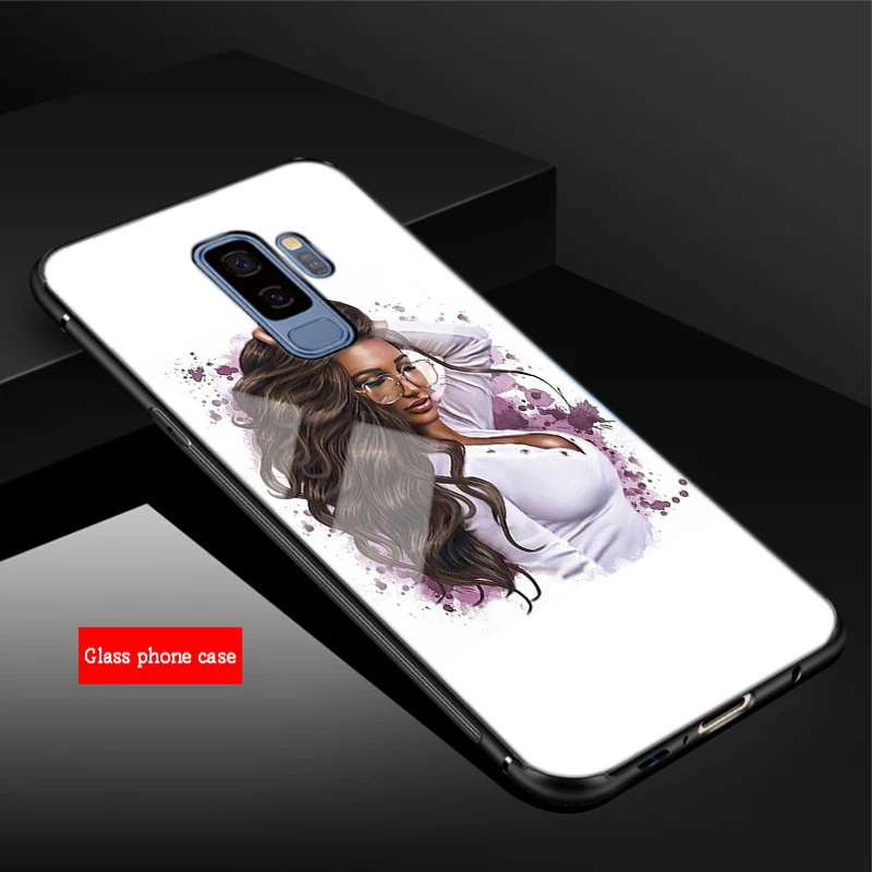 Модный женский сексуальный королевский чехол для телефона из закаленного стекла