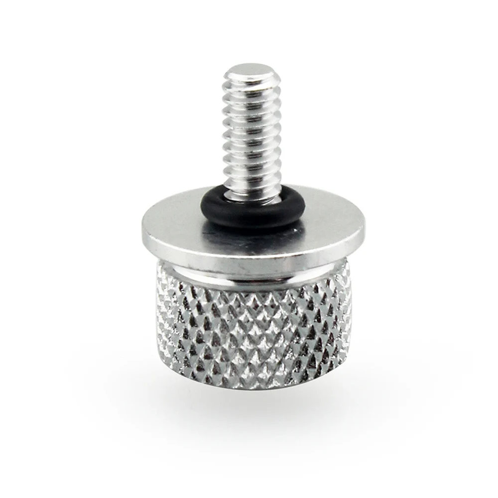 1/4&quot Knurled Seat Mount Bolt Screw Cap For Harley Touring Chopper Custom XL FX FLH |