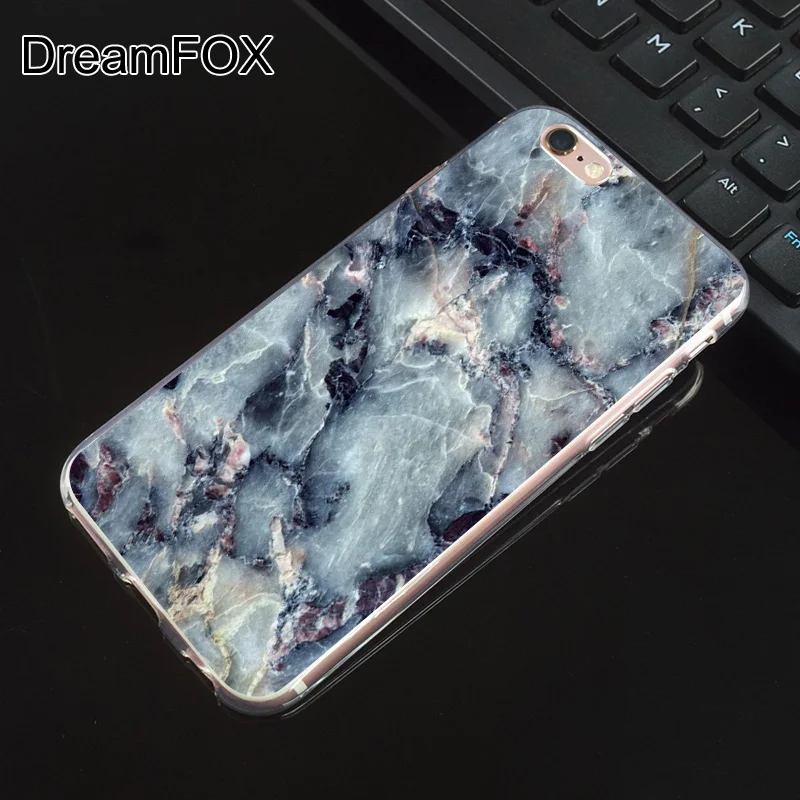 DREAMFOX N136 Marble Pattern Soft TPU Silicone Cover For Apple iPhone XR XS Max 8 X 7 6 6S Plus 5 5S SE 5C 4 4S Case |