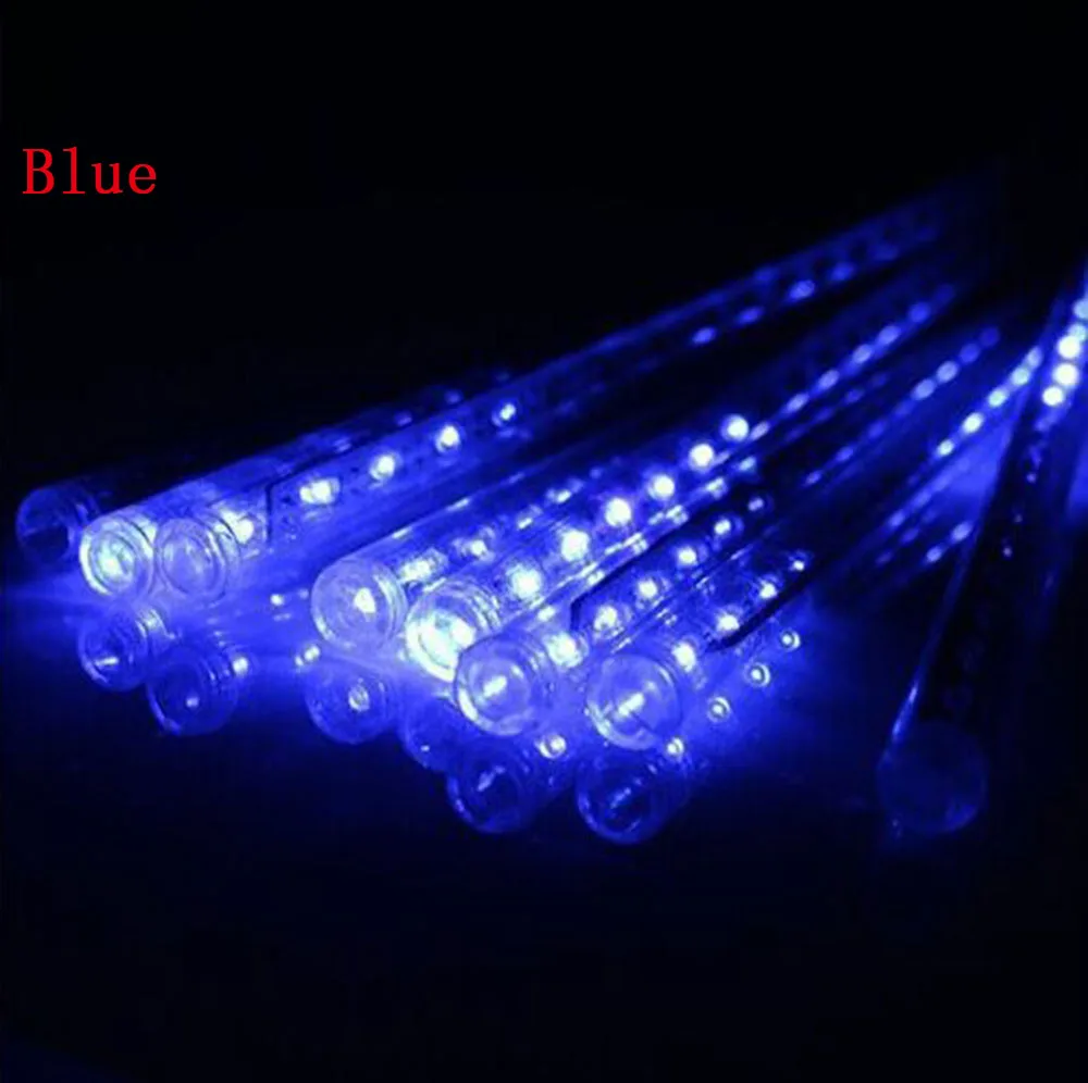 

8pcs/Set DIY Meteor Shower String 30cm Blue/White/Multi-Color LED Light Strings For Holiday Christmas Decoration US/EU Plug