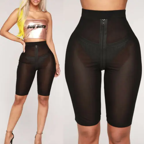 Женское прозрачное Сетчатое нижнее белье леггинсы шорты брюки|Брюки| |