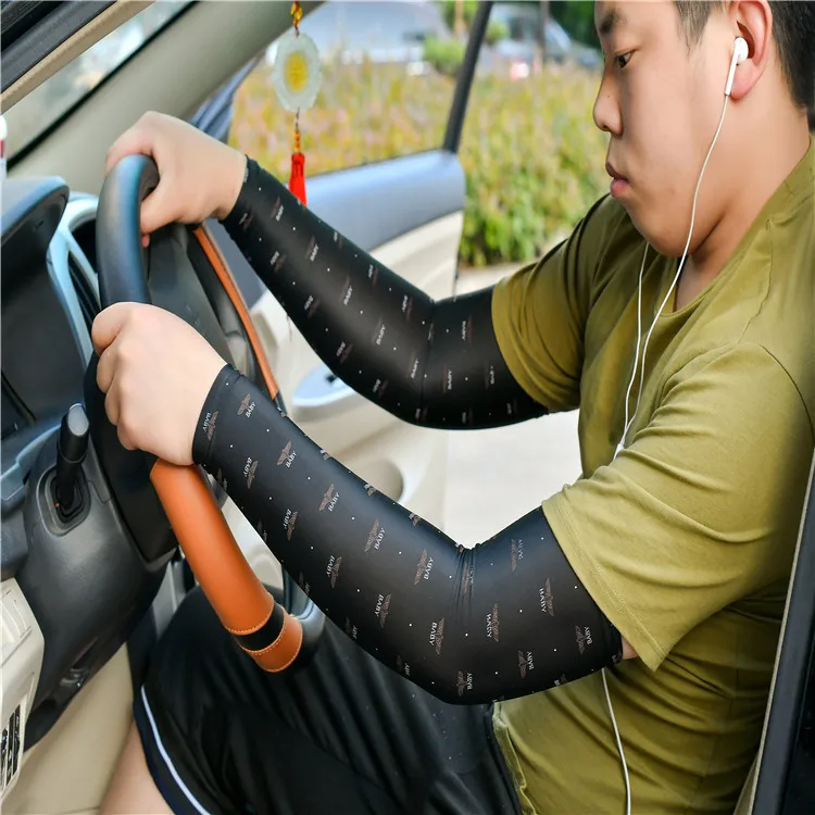 Длинные перчатки шрамовый чехол на рукавах Солнцезащитный из ледяного шелка