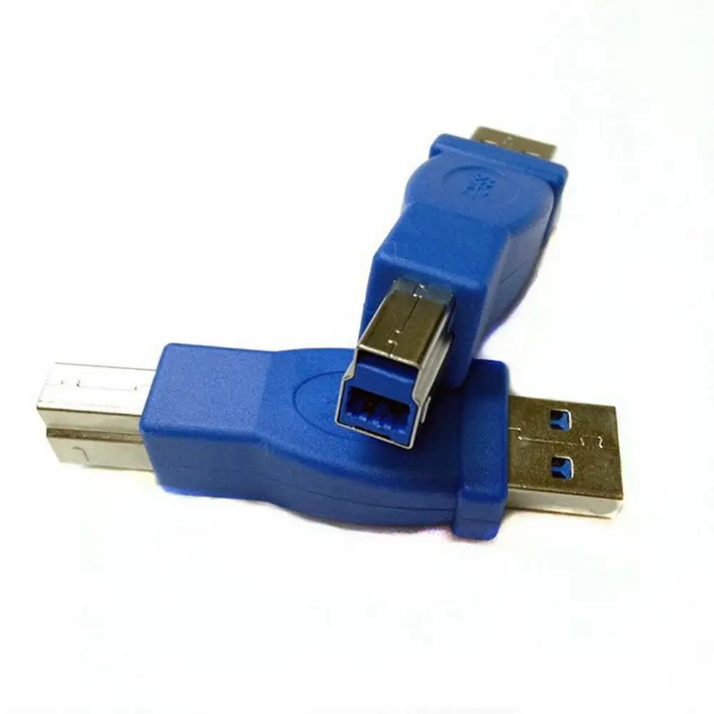 USB 3 0 тип A папа к принтеру Тип B Супер Скоростной адаптер конвертер синий |
