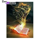 Алмазная живопись с изображением стразы, картина с книжкой, полная выкладка, украшение для дома, алмазная вышивка, ASF1462