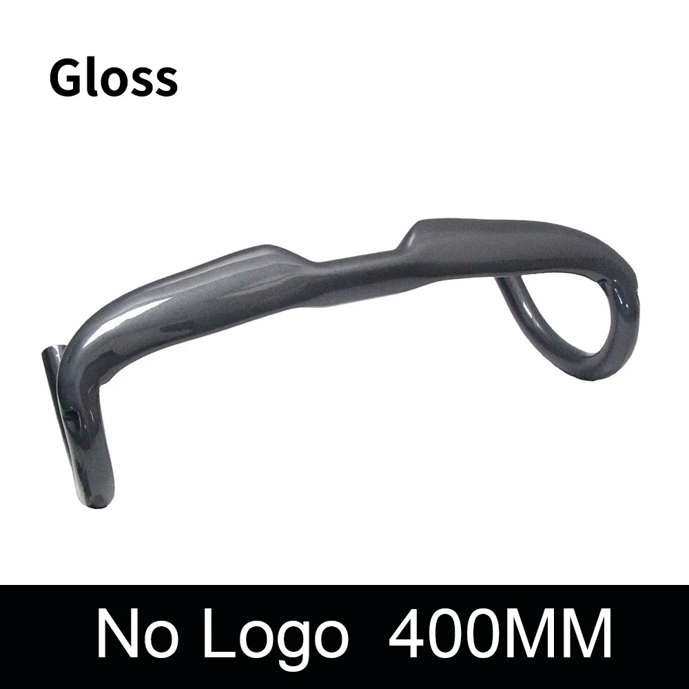 no logo 400-gloss ULLICYC дорожный велосипедный гоночный матовый/глянец полностью углеродный руль Внутренний кабель углеродное волокно для велосипеда, руль 31,8*400/420/440 мм WB240 - Цвет: no logo 400-gloss