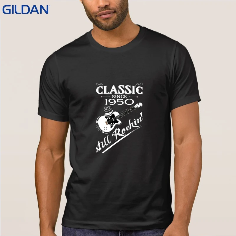 Новый Стиль Классический с 1950 года все еще Rockin Футболка короткий рукав Camiseta