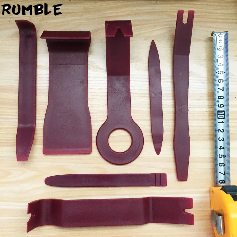 7 шт. жесткая пластиковая Автомобильная Радио-панель внутренняя дверная клипса