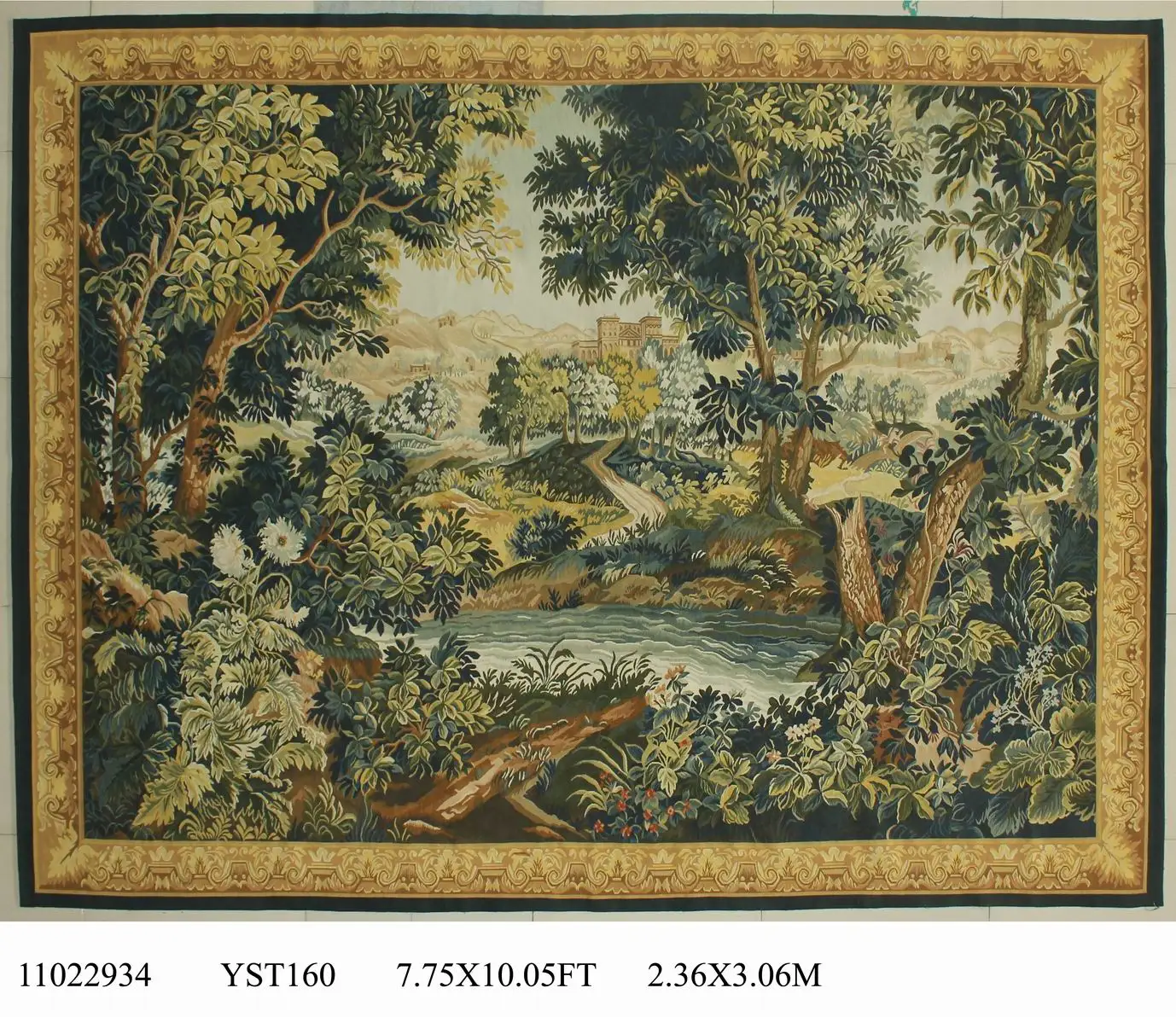 Pure handmade wool palace French Aubusson Gobelins Weave Tapestry wide (213CM) 11022934 7.75x10.05gc88tapyg4 | Дом и сад