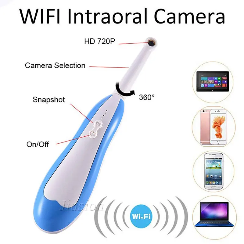 WiFi Intraoral Camera Endoscope Led Light USB Micro Cam Dental Teeth Photo Shoot Video Home Use Oral Cam Dentist IP67 Waterproof