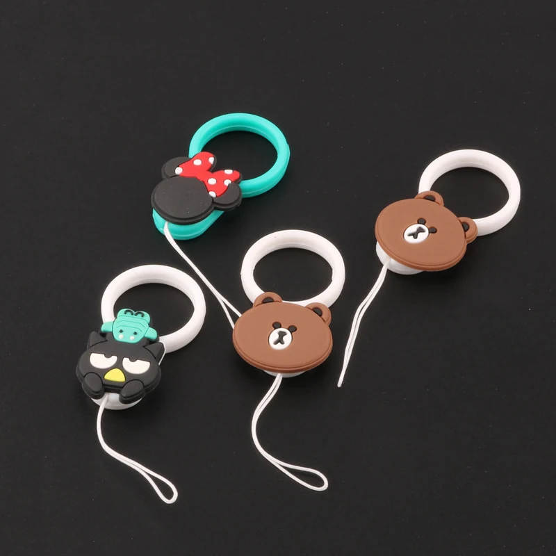 Мини Универсальный силиконовый мягкий мобильный телефон ремешки для iPhone USB