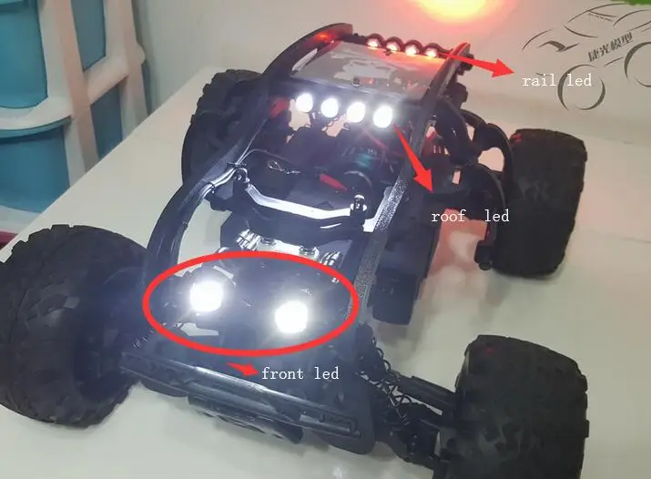 HPI Savage Flux F XL 5 9 4 6 в рулоне перила/фары/боковые огни/фонари на крышу Светодиодная
