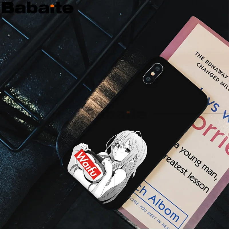 Babaite Sugoi Senpai аниме Waifu персонализированный Чехол для телефона с принтом для Apple iPhone 8 7 6 6S Plus X XS MAX 5 5S SE XR