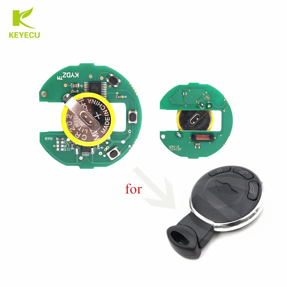 KEYECU Rechargeable Battery Smart Remote Borad CAS System 315LP/315MHZ/433MHZ/868MHZ for BMW MINI Cooper 2007-2014