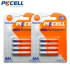 Аккумуляторная батарея PKCELL NIZN AAA, 1,6 в, МВтч, 8 шт.лот