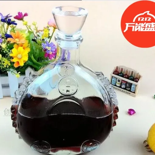 1 шт. новая стеклянная бутылка для виски ликера 750 мл|wine carafe|crystal bottlecrystal wine bottle |
