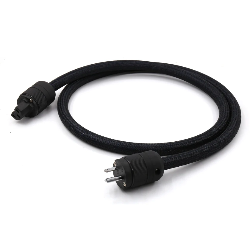 MP200 OCC Красный медный кабель питания переменного тока с разъемом из чистой меди