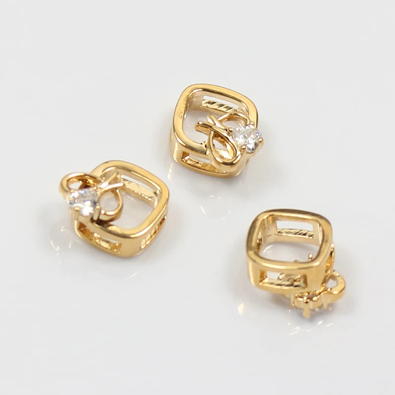 Квадратные циркониевые коннекторы для ювелирных изделий 5 шт. 8 5*3 мм | Украшения и