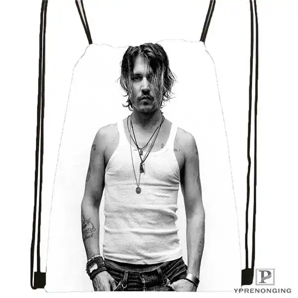 Изготовленный На Заказ Рюкзак на шнурке с изображением Джони-Деппа милый детский