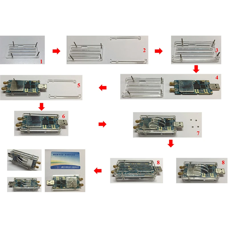 LimeSDR мини V1.2 программное обеспечение радио макетная плата акриловый чехол