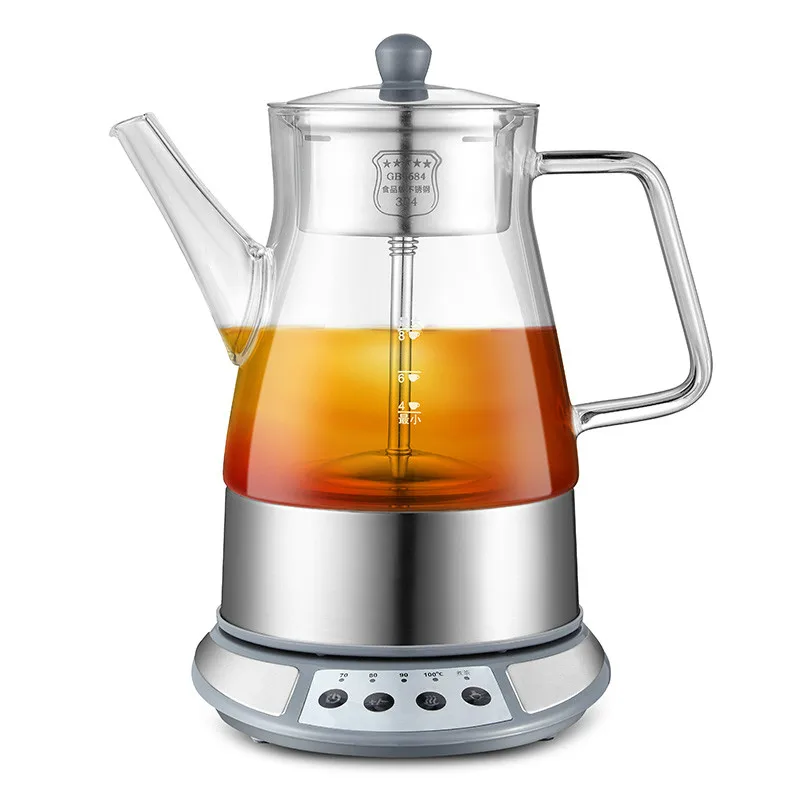 

Brew tea ware black glass automatic electric kettle steam boiling pu 'er pot