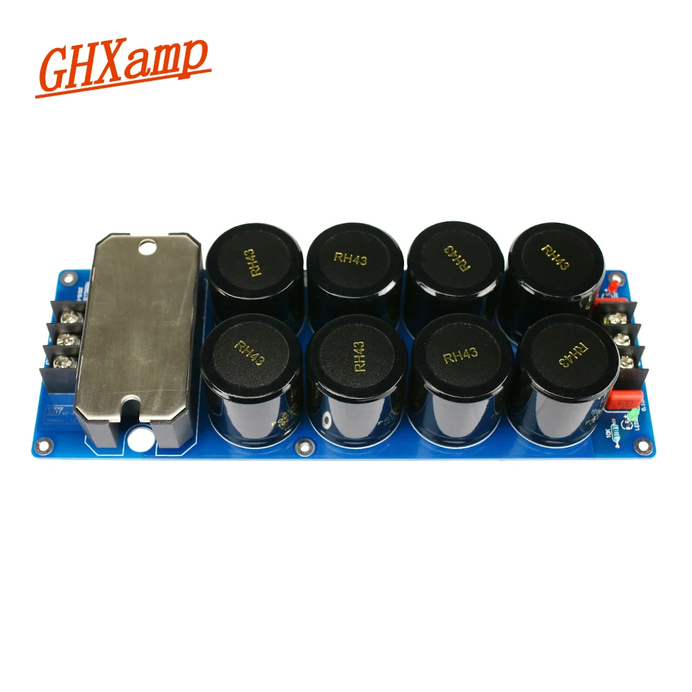 GHXAMP 100A 1000 Вт усилитель двойной мощности выпрямитель фильтр доска наборы супер большой ток Высокая мощность 50 в 63 в 80 в фильтр конденсатор