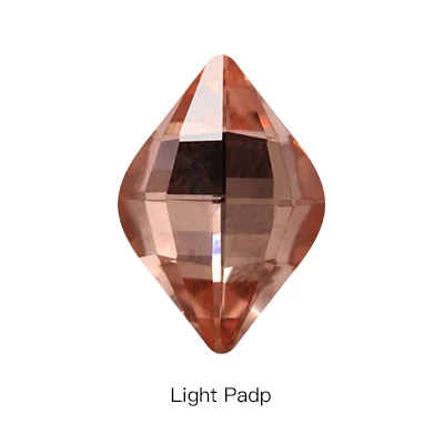 Light Padp Стразы в форме лимона со стразами и кристаллами, стеклянные камни для одежды, Свободные Стразы, сшитые на основе одежды, для свадебного платья, обуви, сумок, сделай сам, отделка - Цвет: Light Padp