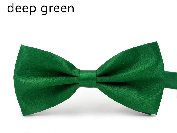 deep green Новые модные изысканные мужские галстуки-бабочки для мужчин, Мальчишник, Женский галстук-бабочка, однотонный галстук-бабочка, мужской галстук-бабочка Gravata Cravate - Цвет: deep green