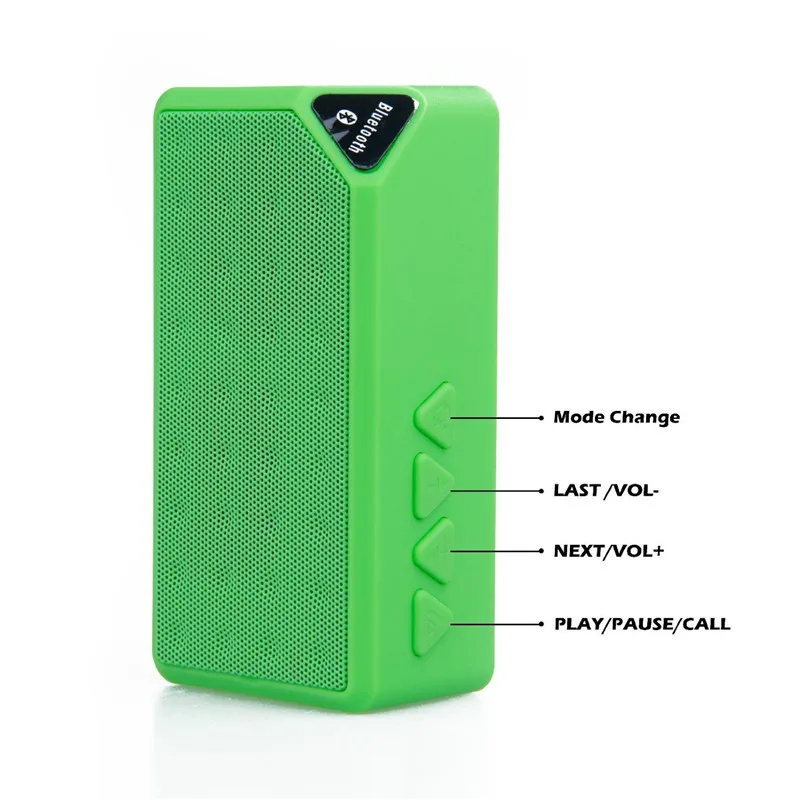 Bluetooth Динамик X3 Кассетный стиль TF FM стерео USB Беспроводной открытый Портативный