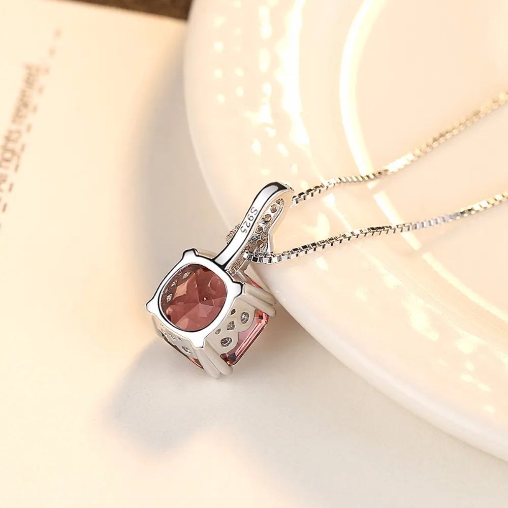Ожерелья из стерлингового серебра 925 пробы подвески топаз ожерелье для женщин