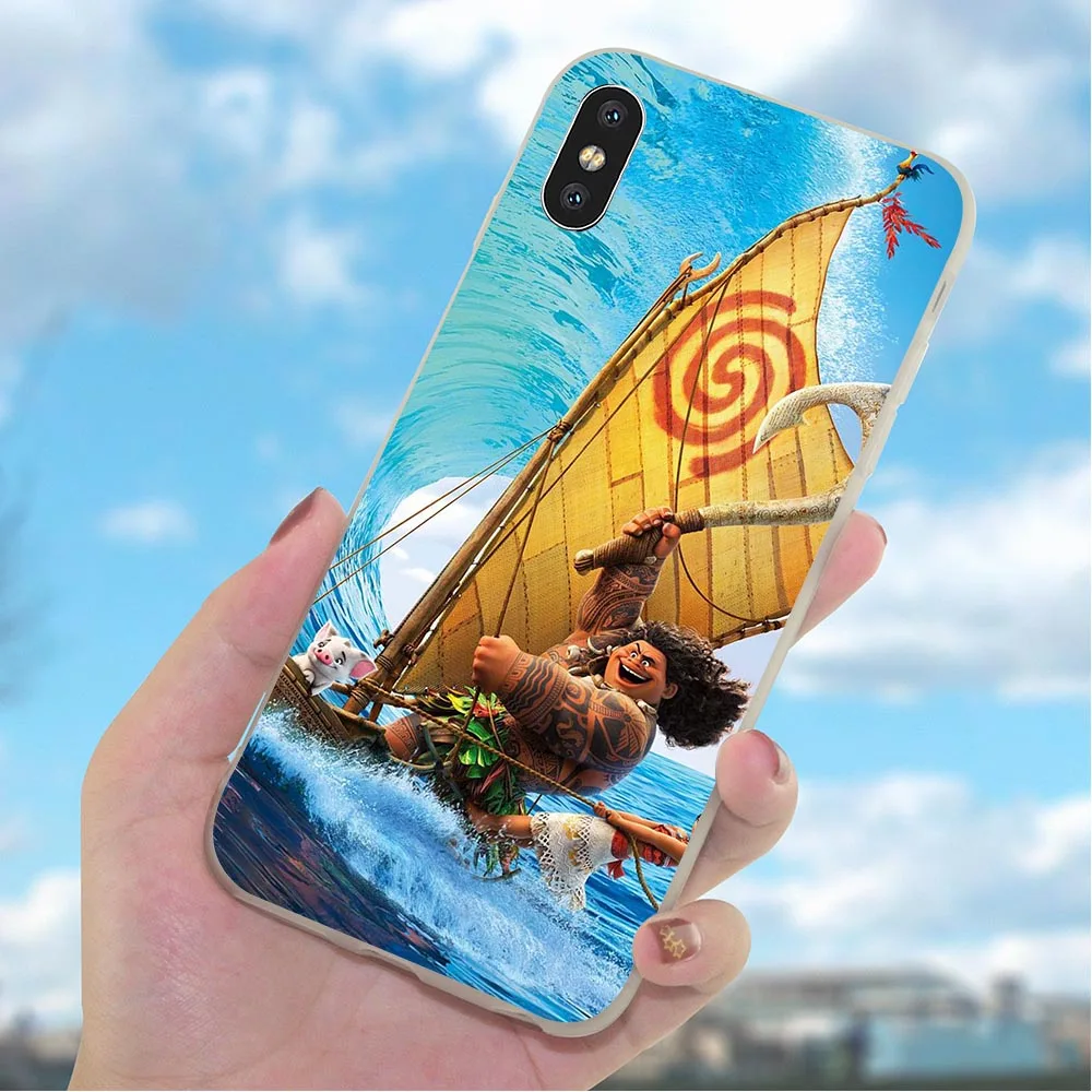 Мягкий ТПУ Моана чехол для телефона iPhone 6S Plus 7 Чехлы Xs Max X XR 8 6 5S 5 SE Силикон 11